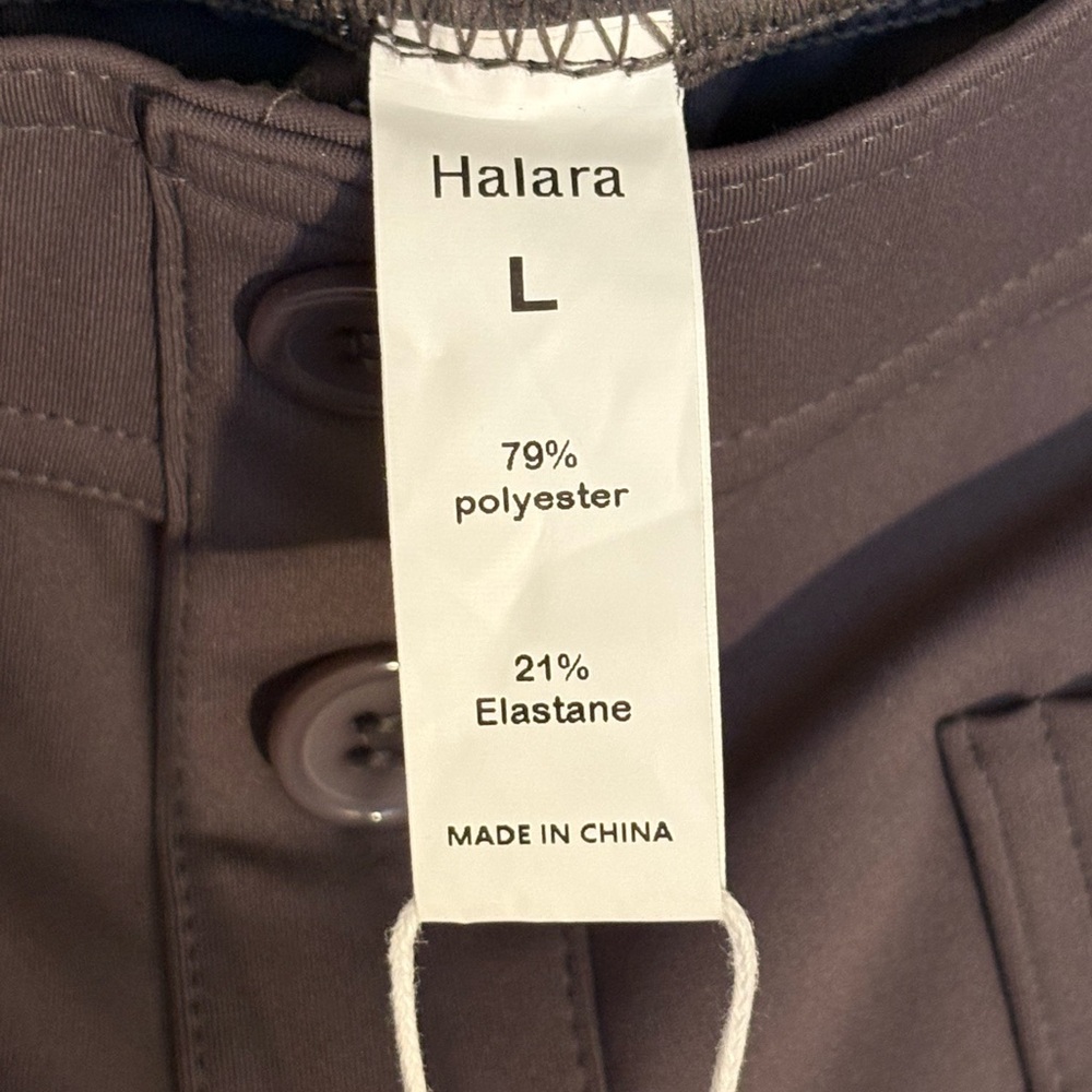 NWT — Halara Super-stretchy High-waisted Faux-button Multi-pocket Pants, L - Picture 6 of 6